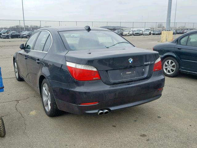 WBANV13558CZ52407 - 2008 BMW 528 XI BLACK photo 3