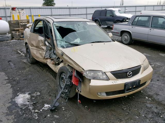 JM1BJ226620509063 - 2002 MAZDA PROTEGE DX GOLD photo 1