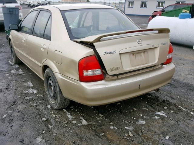 JM1BJ226620509063 - 2002 MAZDA PROTEGE DX GOLD photo 3