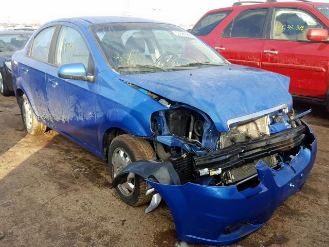 KL1TD5DE0AB093104 - 2010 CHEVROLET AVEO LS BLUE photo 1