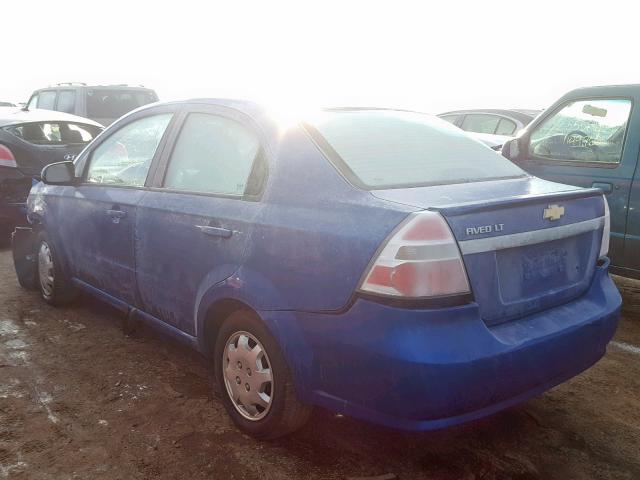 KL1TD5DE0AB093104 - 2010 CHEVROLET AVEO LS BLUE photo 3