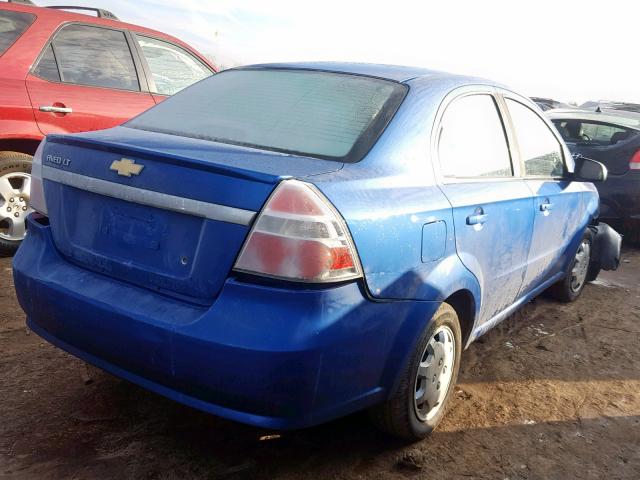 KL1TD5DE0AB093104 - 2010 CHEVROLET AVEO LS BLUE photo 4