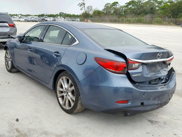 JM1GJ1V64E1129178 - 2014 MAZDA 6 TOURING BLUE photo 3