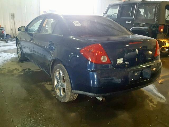 1G2ZH57N284117554 - 2008 PONTIAC G6 GT BLUE photo 3