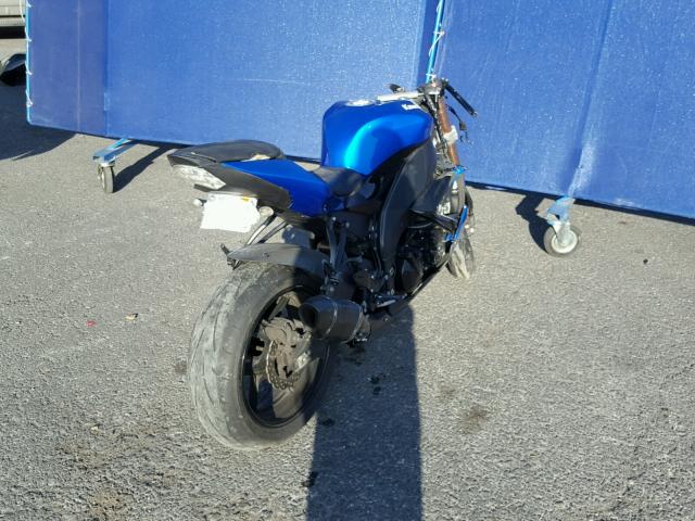 JKAZXCE178A002804 - 2008 KAWASAKI ZX1000 E BLUE photo 4