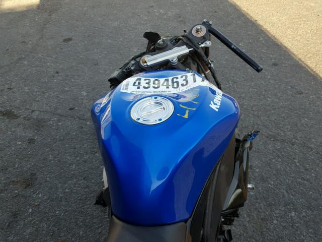 JKAZXCE178A002804 - 2008 KAWASAKI ZX1000 E BLUE photo 5