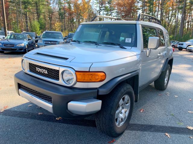 JTEBU11F370013854 - 2007 TOYOTA FJ CRUISER SILVER photo 1