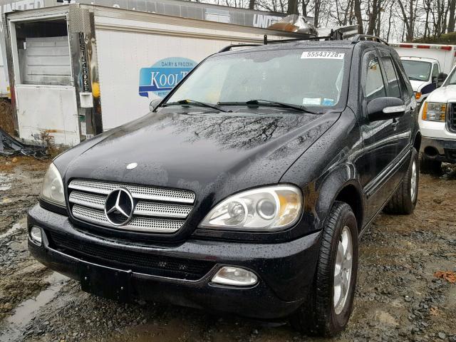 4JGAB57E83A432150 - 2003 MERCEDES-BENZ ML 350 BLACK photo 2