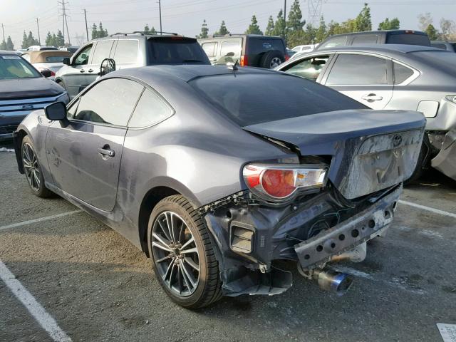 JF1ZNAA18D1720304 - 2013 TOYOTA SCION FR-S GRAY photo 3