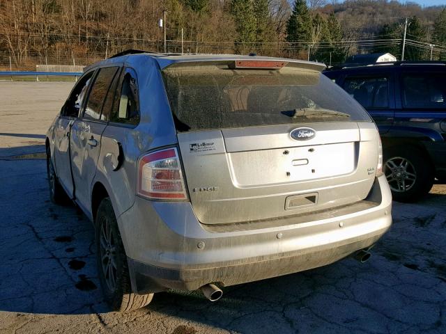 2FMDK48C48BA31579 - 2008 FORD EDGE SEL GRAY photo 3