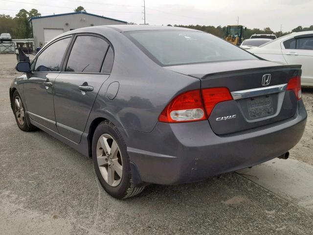 19XFA1F68BE007006 - 2011 HONDA CIVIC LX-S GRAY photo 3