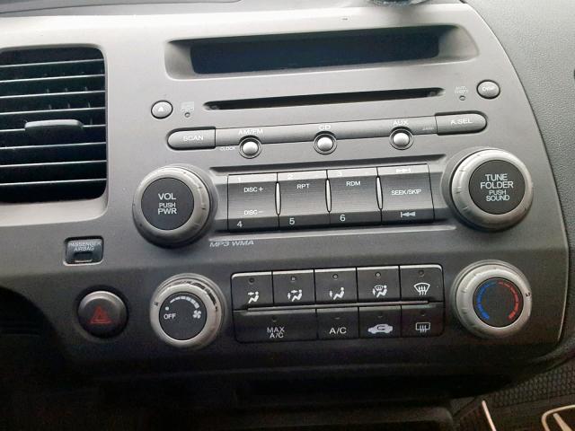 19XFA1F68BE007006 - 2011 HONDA CIVIC LX-S GRAY photo 9