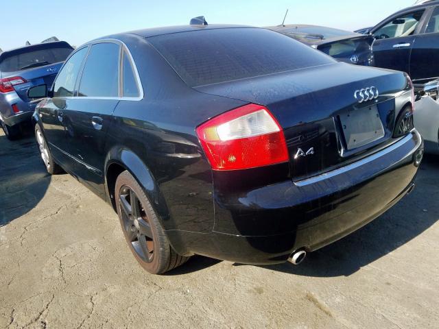 WAUJT58E44A232459 - 2004 AUDI A4 3.0 BLACK photo 3