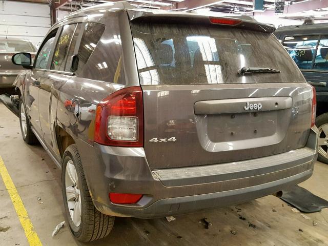 1C4NJDBB2ED788952 - 2014 JEEP COMPASS SP ნაცრისფერი ფოტო 3