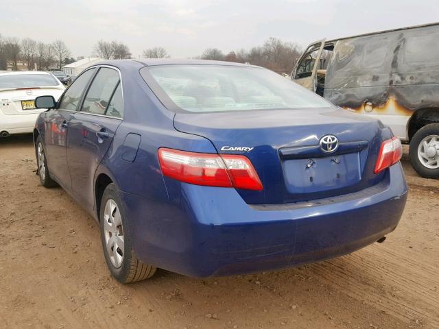 4T1BE46K18U263219 - 2008 TOYOTA CAMRY CE BLUE photo 3