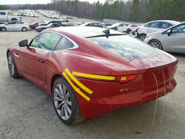 SAJWB6A66G8K28639 - 2016 JAGUAR F-TYPE RED photo 3