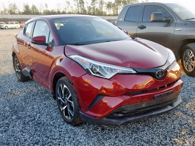 NMTKHMBX1JR026154 - 2018 TOYOTA C-HR XLE BURGUNDY photo 1