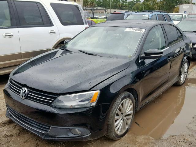 3VWLP7AJ0CM347769 - 2012 VOLKSWAGEN JETTA SEL BLACK photo 2