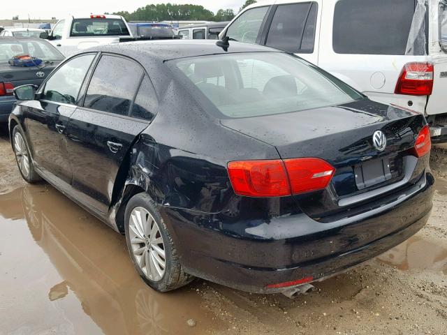 3VWLP7AJ0CM347769 - 2012 VOLKSWAGEN JETTA SEL BLACK photo 3