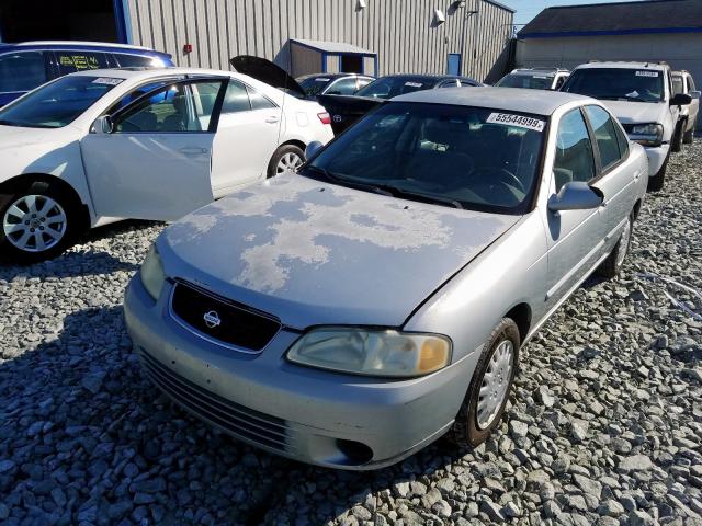 3N1CB51A92L553623 - 2002 NISSAN SENTRA GXE SILVER photo 2