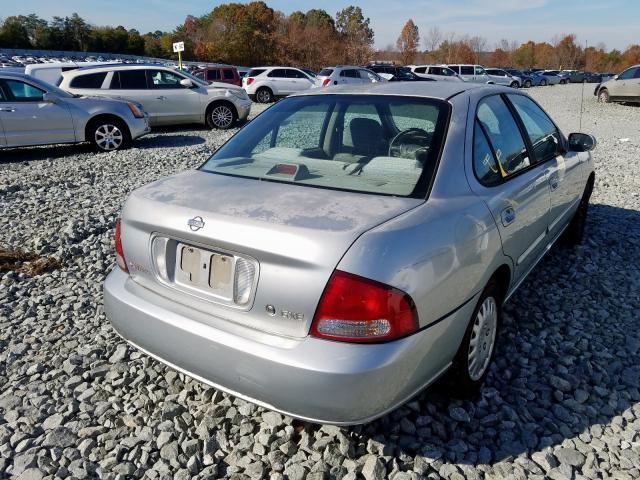 3N1CB51A92L553623 - 2002 NISSAN SENTRA GXE SILVER photo 4