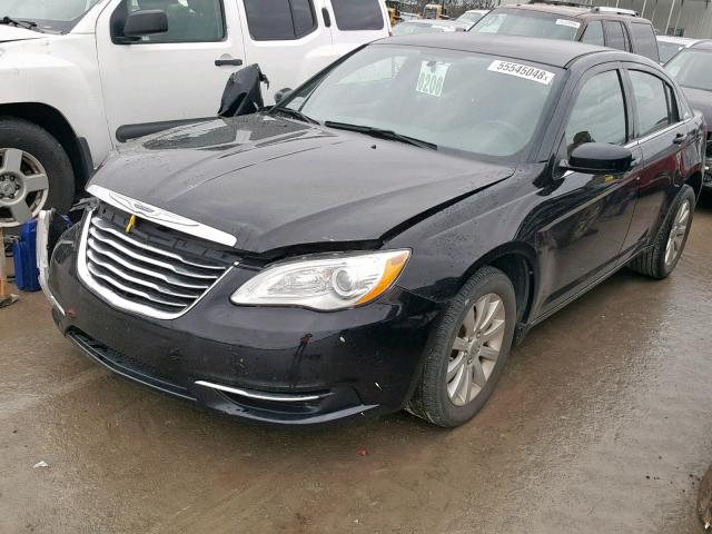 1C3CCBBB2DN503704 - 2013 CHRYSLER 200 TOURIN BLACK photo 2