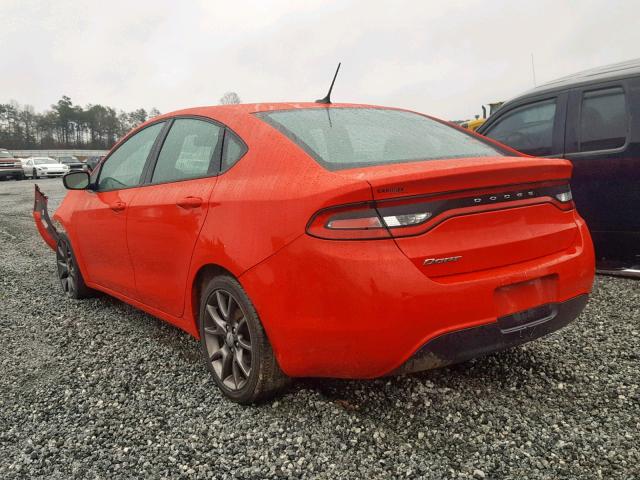 1C3CDFAA9GD703809 - 2016 DODGE DART SE RED photo 3