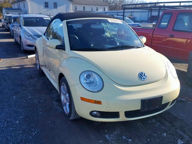 3VWSF31Y16M310187 - 2006 VOLKSWAGEN NEW BEETLE YELLOW photo 1