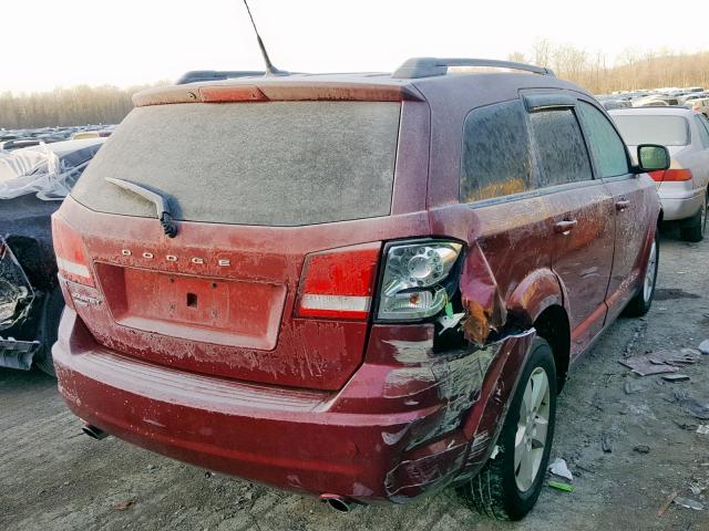 3D4PH1FG9BT523124 - 2011 DODGE JOURNEY MA RED photo 4