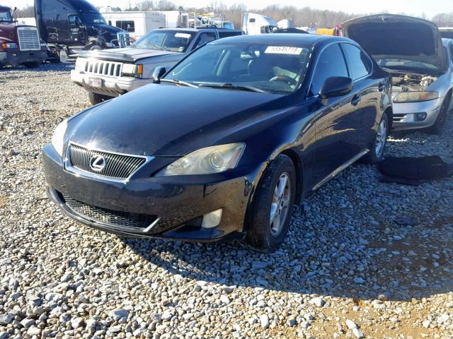 JTHBK262065013364 - 2006 LEXUS IS 250 BLACK photo 2