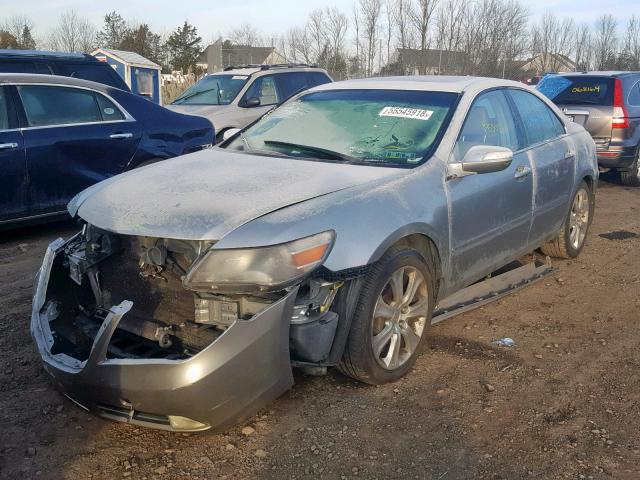 JH4KB26699C002026 - 2009 ACURA RL SILVER photo 2