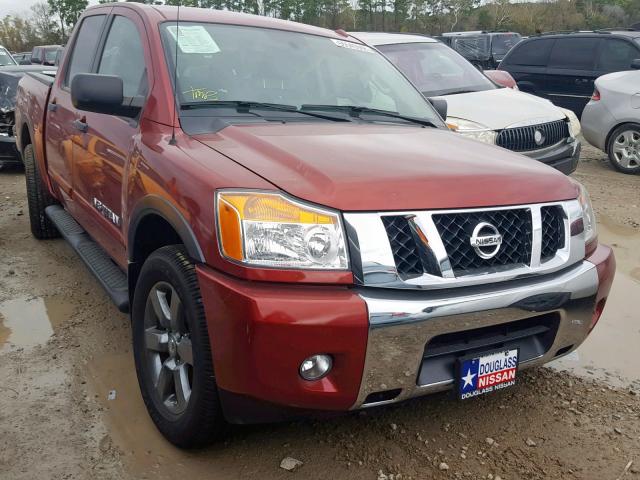 1N6BA0ED1FN514546 - 2015 NISSAN TITAN S RED photo 1