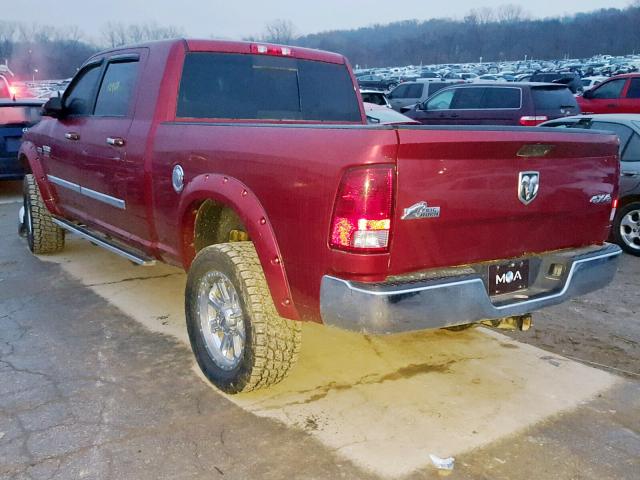 3D7TT2HTXBG580618 - 2011 DODGE RAM 2500 RED photo 3