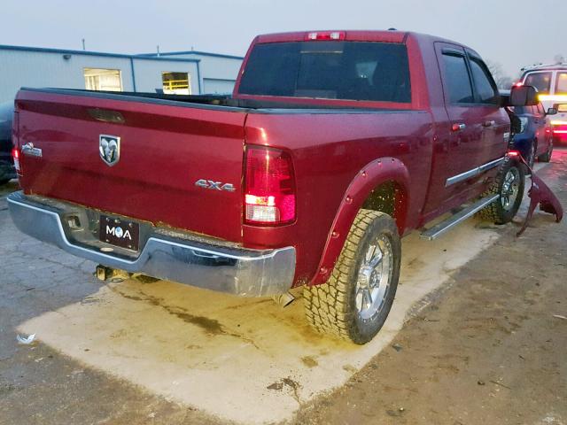 3D7TT2HTXBG580618 - 2011 DODGE RAM 2500 RED photo 4