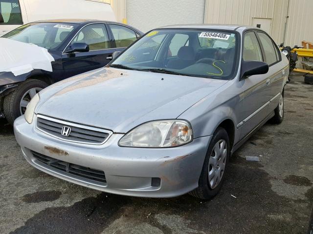 2HGEJ6614YH544502 - 2000 HONDA CIVIC BASE Gümüş foto 2