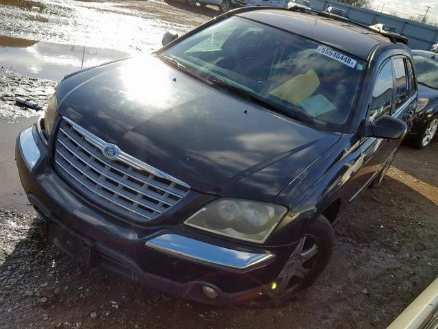 2C8GF68474R590361 - 2004 CHRYSLER PACIFICA BLACK photo 2