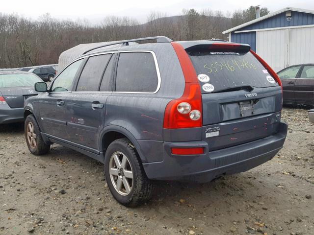 YV1CZ592951170504 - 2005 VOLVO XC90 GRAY photo 3