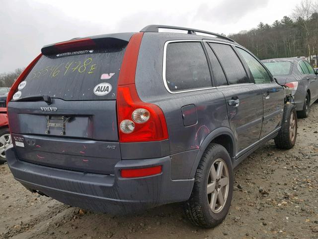 YV1CZ592951170504 - 2005 VOLVO XC90 GRAY photo 4