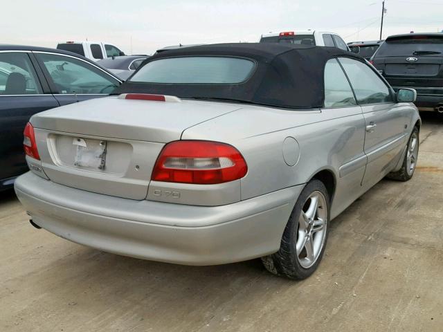 YV1NC53D21J019082 - 2001 VOLVO C70 TURBO SILVER photo 4