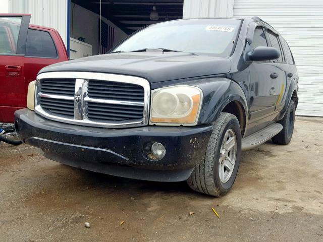 1D4HD48N15F621611 - 2005 DODGE DURANGO SL BLACK photo 2