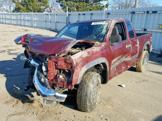 1GCCS19E988133445 - 2008 CHEVROLET COLORADO BURGUNDY photo 10