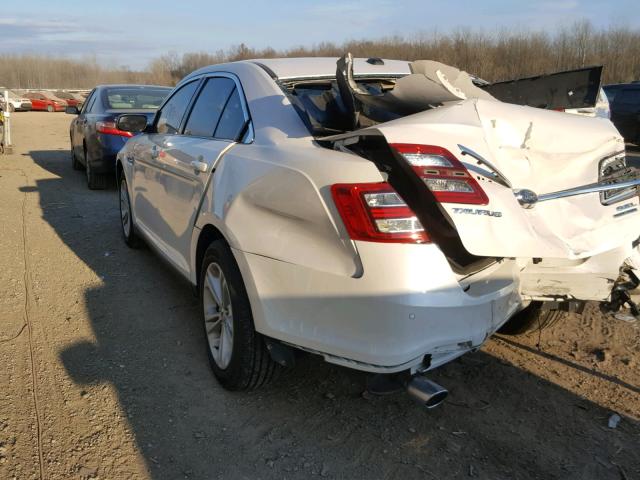 1FAHP2E81GG153518 - 2016 FORD TAURUS SEL WHITE photo 3