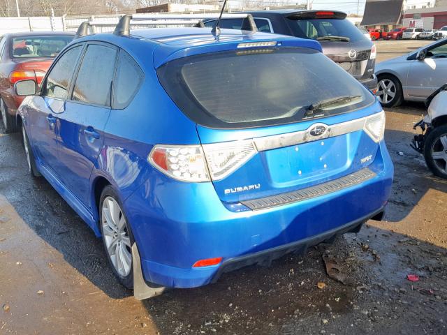 JF1GH75688G811325 - 2008 SUBARU IMPREZA WR BLUE photo 3