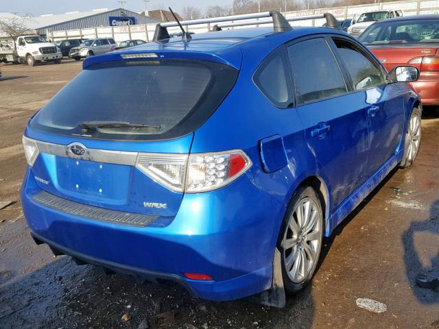 JF1GH75688G811325 - 2008 SUBARU IMPREZA WR BLUE photo 4