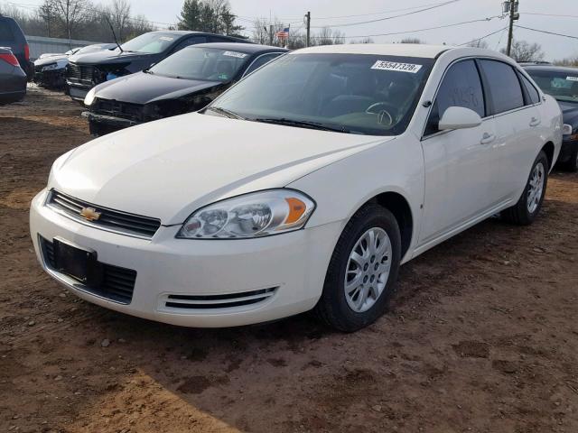 2G1WS553781380032 - 2008 CHEVROLET IMPALA POL WHITE photo 2