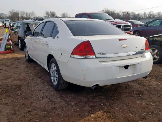 2G1WS553781380032 - 2008 CHEVROLET IMPALA POL WHITE photo 3