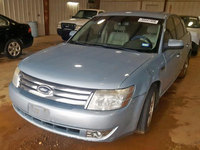 1FAHP24W68G116076 - 2008 FORD TAURUS SEL BLUE photo 2