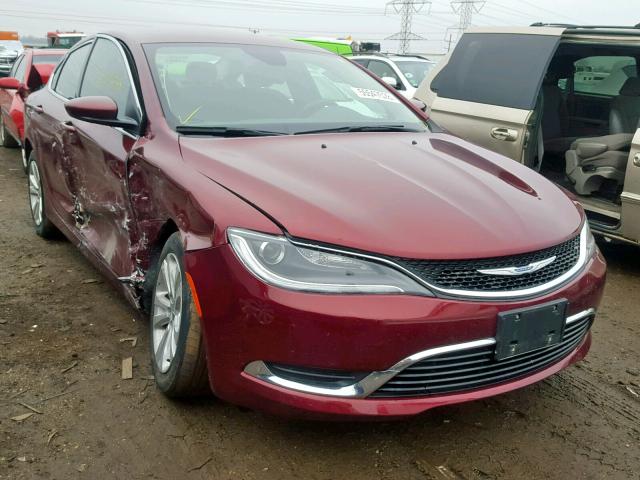 1C3CCCAB9FN721262 - 2015 CHRYSLER 200 LIMITE BURGUNDY photo 1