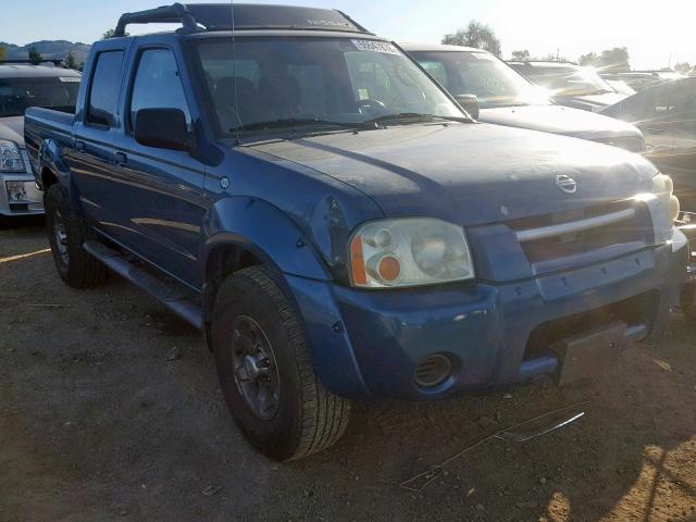 1N6ED27T63C447356 - 2003 NISSAN FRONTIER C BLUE photo 1