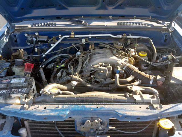 1N6ED27T63C447356 - 2003 NISSAN FRONTIER C BLUE photo 7